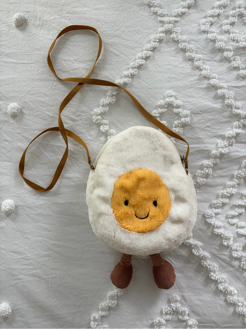 Retired Jellycat Amuseables Happy Boiled Egg Bag - Like New! & Authentic